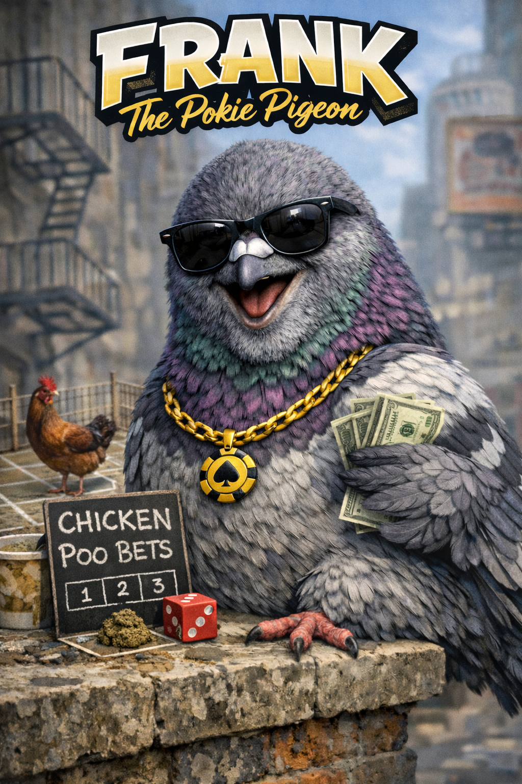 Frank the Pokie Pigeon